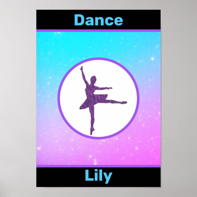 Poster personnalisé Girls Dance Pastel (Devant)