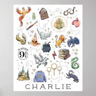 Poster Personnalisé   Icônes HARRY POTTER™