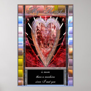 Poster personnalisé Mon coeur