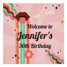 Personnalisé Nom, Funky Super Anniversaire