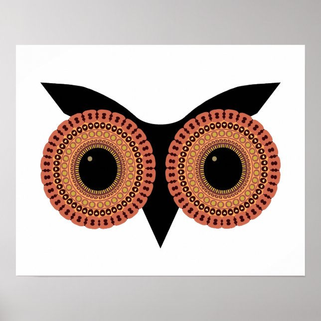 Poster personnalisé Owl Eyes (Devant)