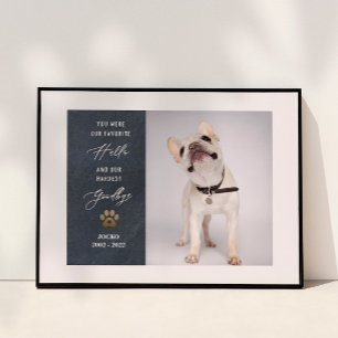 Poster Personnalisé Pet Memorial Pet Perdre Photo Collage
