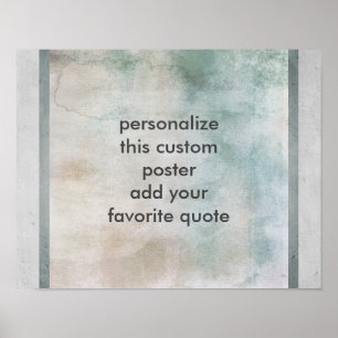 poster personnalisé pour personnaliser avec votre