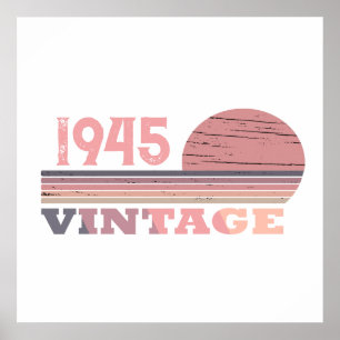 Poster Personnalisé quatre-vingt fête d'anniversaire 80 a