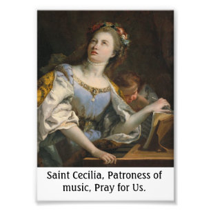 Poster personnalisé Saint Cecilia