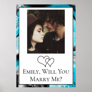 Poster personnalisé Will You Marry Me