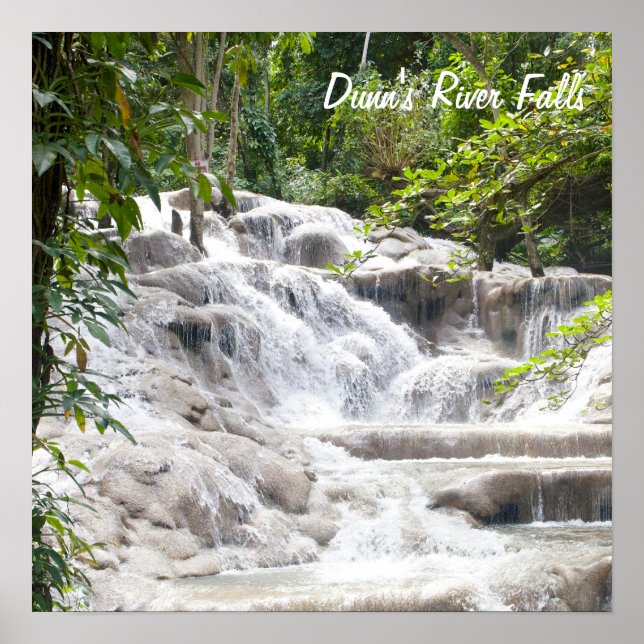 Poster Personnaliser Dunn’s River Falls photo (Devant)