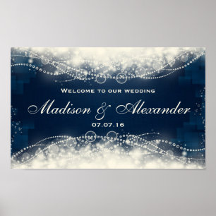 Poster Personnaliser Elegant Lace and Pearls Mariage