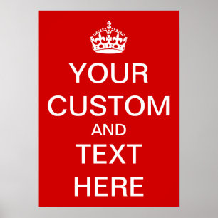 Poster Personnaliser Gardez votre calme et continuez