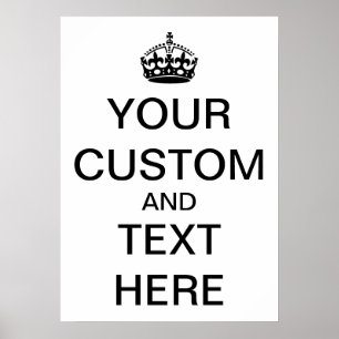 Poster Personnaliser Gardez votre calme et continuez
