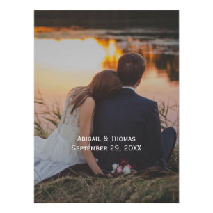 Poster Personnaliser la photo de mariage 