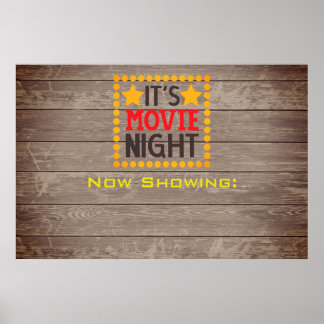 Poster Personnaliser l'affiche de la nuit du film