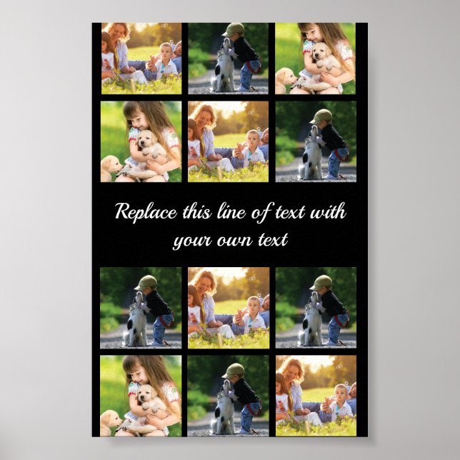 Poster Personnaliser le collage photo et le texte Coque-M (Devant)