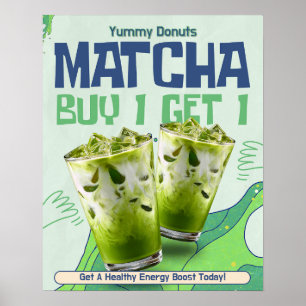 Poster Personnaliser le thé matcha vert blanc Acheter 1 O