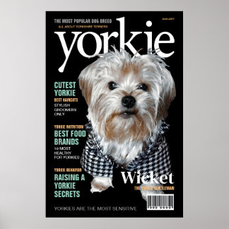 Poster Personnalisez-Le ! Yorkie Mag