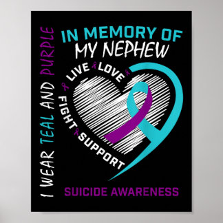 Poster Personne aimée en mémoire d'un neveu Sensibilisati
