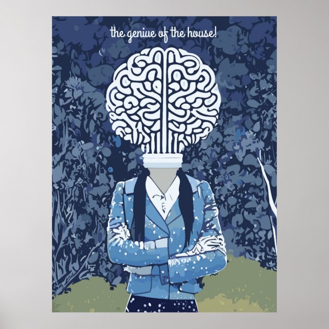Poster Personne de cerveau (Devant)