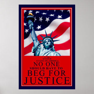Poster Personne ne devrait demander justice