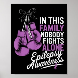 Poster Personne ne se bat seul Boxer Epilepsie Sensibilis