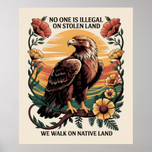 Poster Personne n'est illégal sur les terres volées