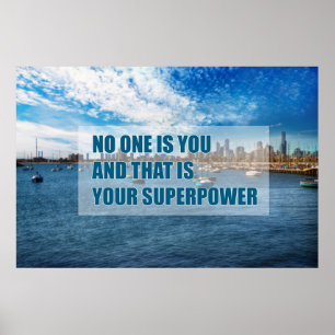 Poster Personne n'est vous et c'est votre superpuissance