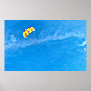 Poster Personne parapente à l'extérieur