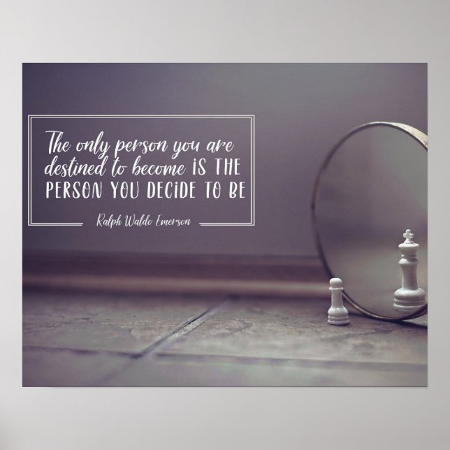 Poster Personne Que Vous Êtes Destinée À Devenir (Devant)