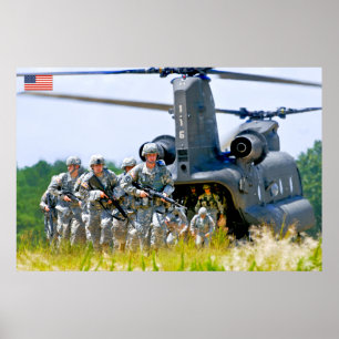 POSTER PERSONNEL AMÉRICAIN DE COMBAT