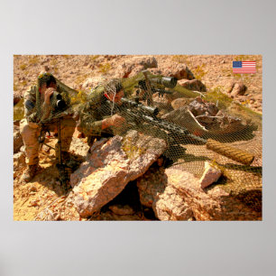 POSTER PERSONNEL AMÉRICAIN DE COMBAT