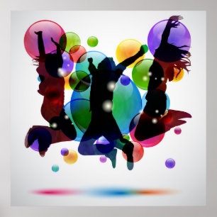 Poster Personnes heureuses