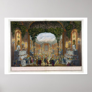 Poster Perspective Vue de l'intérieur de l'une des chambr