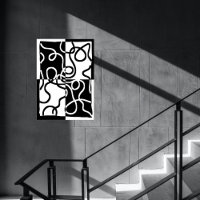 Persuasion linéaire II : noir et blanc Abstrait