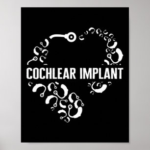 Poster Perte Auditive Sensibilisation Amour Implant Cochl