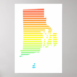 Poster perte de refroidissement de l'île rhode