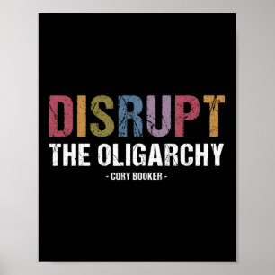 Poster Perturber L'Oligarchie Cory Booker Résiste