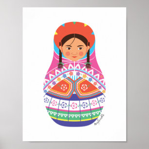 Poster péruvien Matryoshka