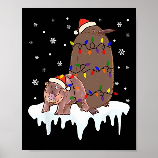 Poster Pesto Moo Deng Le Penguin Ba (Devant)