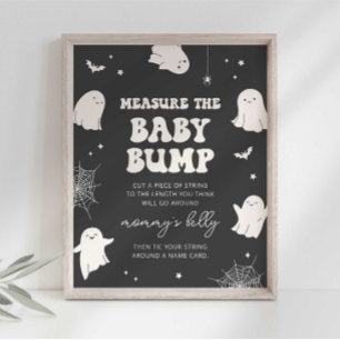 Poster Pet Boo Mesurez le Ventre de Bébé Panneau de Baby 