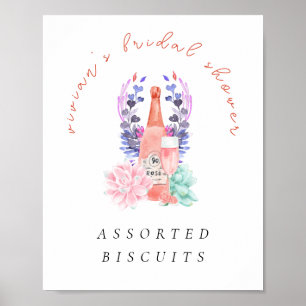 Poster Pétales et Prosecco Fête des mariées Champagne