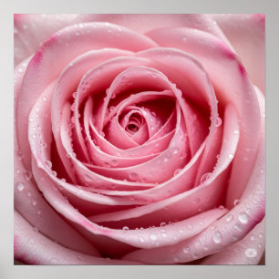 Poster Pétales roses