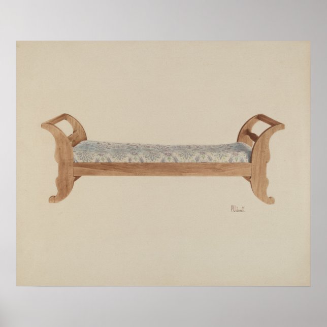 Poster Peter C. Ustinoff Day Bed c. 1940 (Devant)