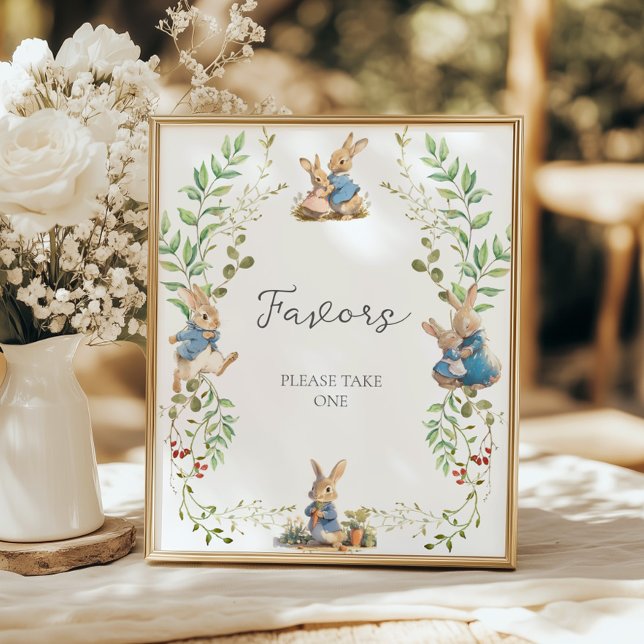 Poster Peter le lapin Botanical Genre Révéler Faveurs (Créateur téléchargé)