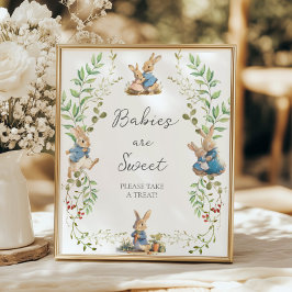 Poster Peter le lapin Les bébés botaniques sont doux