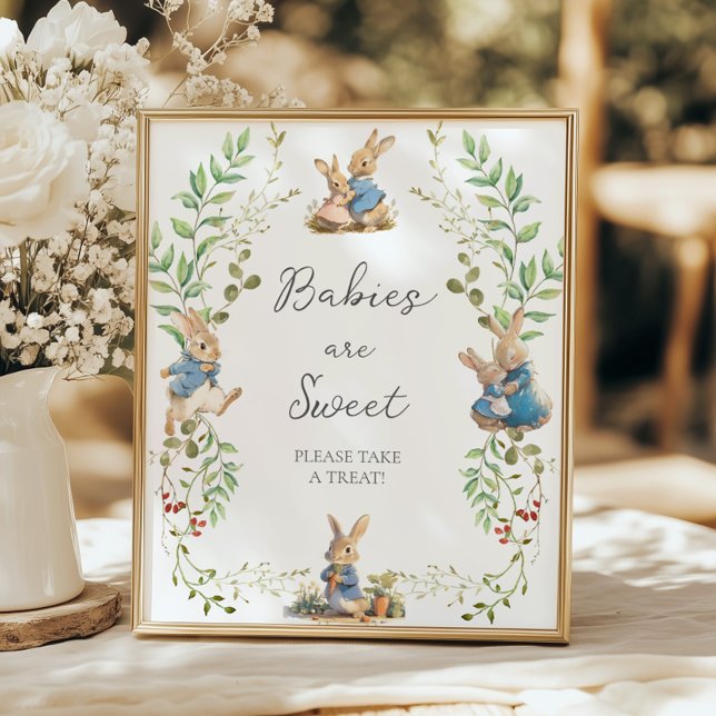 Poster Peter le lapin Les bébés botaniques sont doux (Créateur téléchargé)