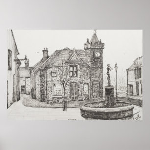 Poster Peter Pan Statue Kirriemuir Écosse 2007