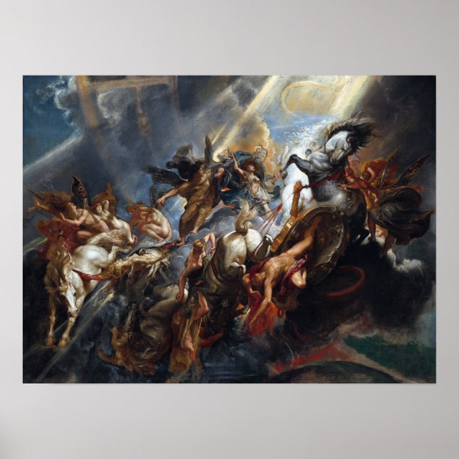 Poster Peter Paul Rubens La chute de Phaeton (Devant)