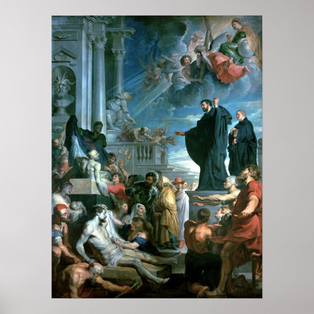Poster Peter Paul Rubens Les miracles de saint François (Devant)