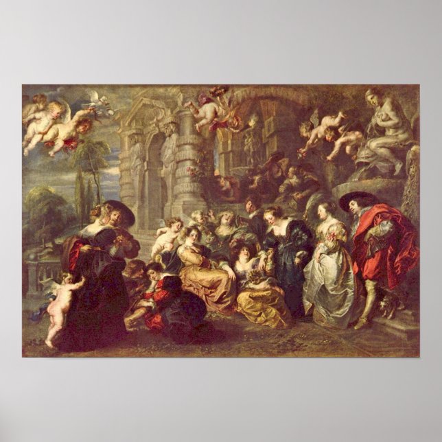 Poster Peter Paul Rubens - Love Garden (Devant)