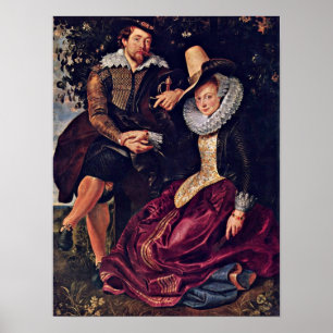 Poster Peter Paul Rubens - Peintre et sa femme