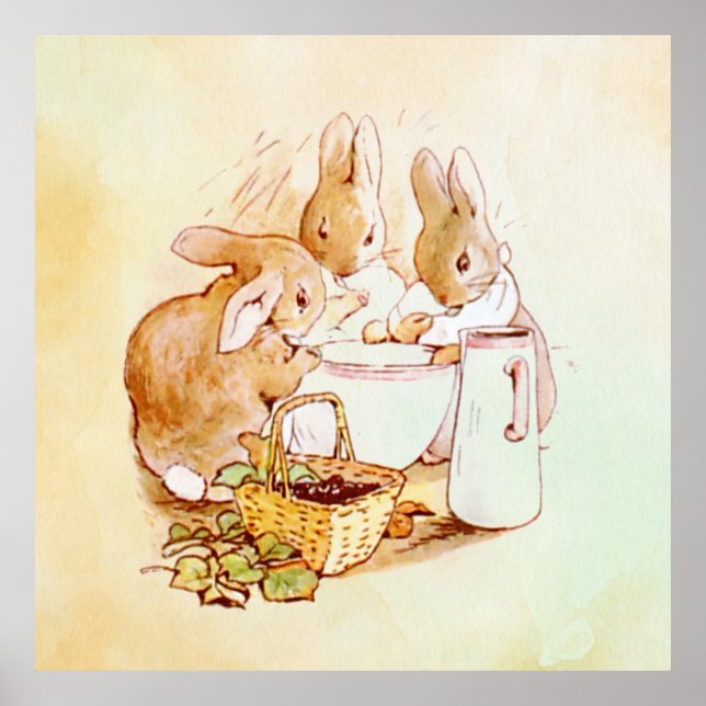 Poster Peter Rabbit Beatrix Potter (Devant)
